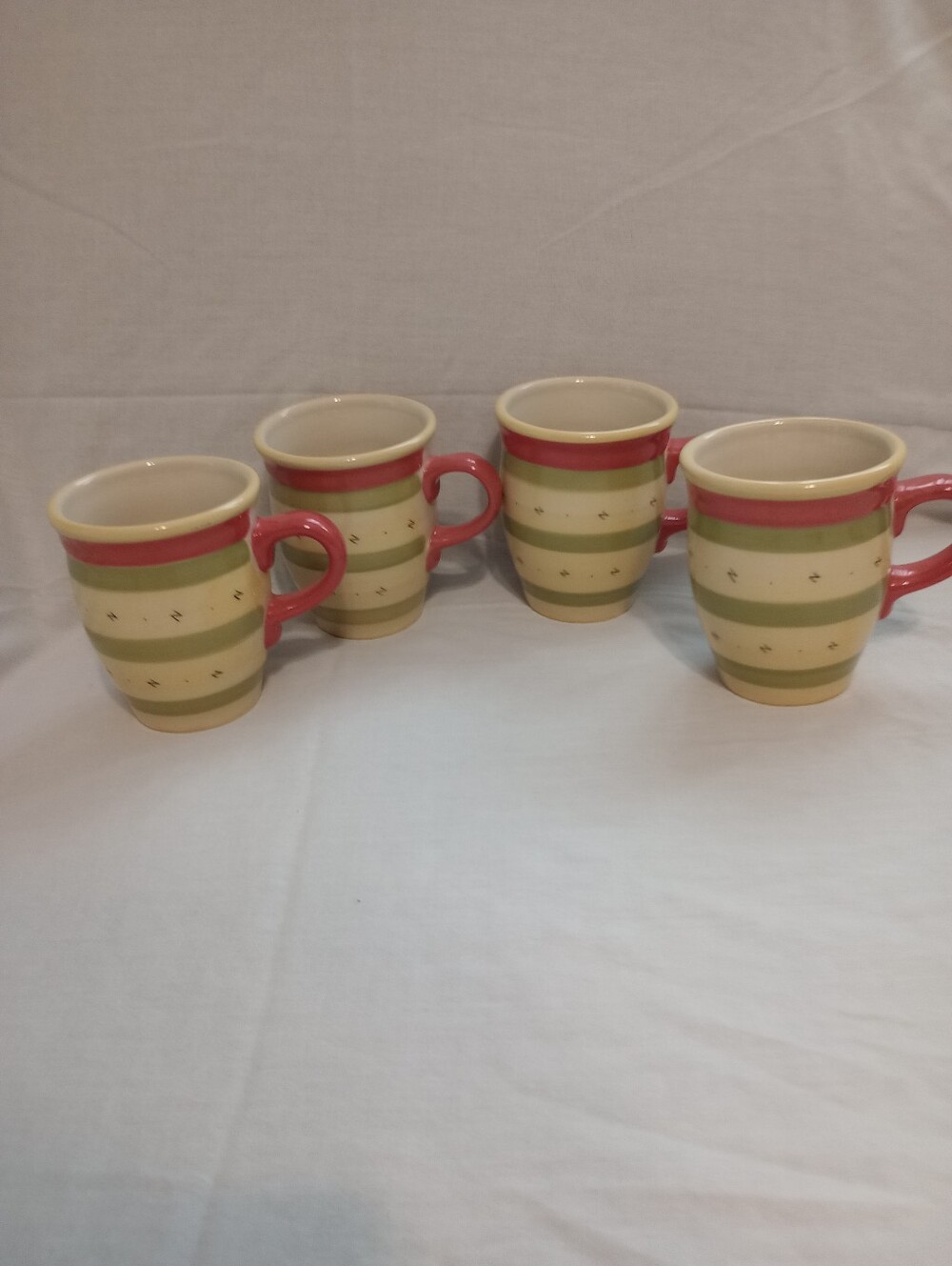 Pfaltzgraff Secrets Of Pistoulet Jana Kolpen Stoneware Mugs- Set of 4